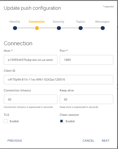 Integrate Kerlink Wanesy with Amazon AWS